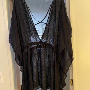 Time and Tru bathing suit cover up, 3xl in black